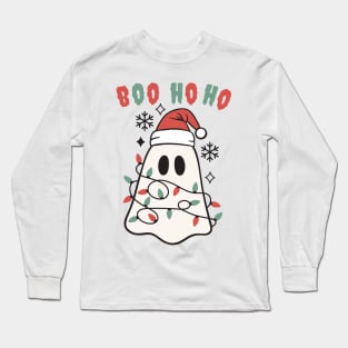 Christmas Ghost Long Sleeve T-Shirt